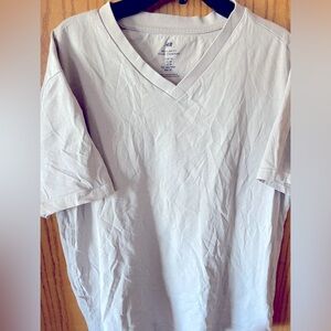 Men’s Sand Color V-Neck Cotton Tee H&M, M
